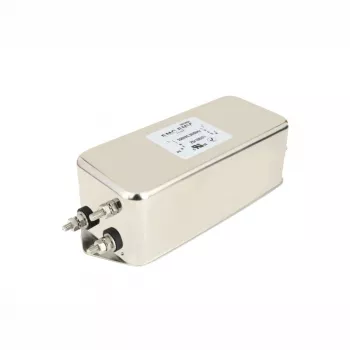 Akyga EN2080-12-S vienfāzes EMI filtrs, 12 A, 120–250 V AC, 50/60 Hz, M4 skrūvju spailes