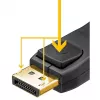 DisplayPort kabelis Goobay 74755 1 m Melns