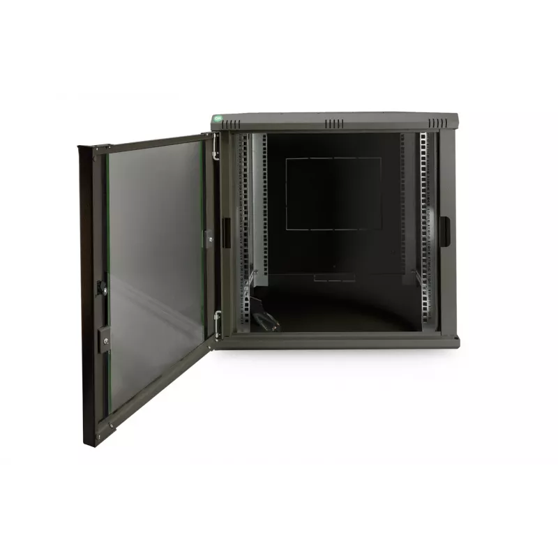 Sienas stiprinājuma tīkla skapis Digitus DN-19 12U-6/6-EC-SW