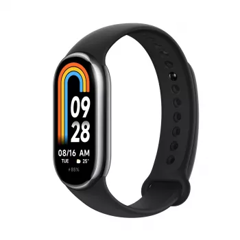 Xiaomi Smart Band 8 Melns, Fitnesa izsekotājs, Bluetooth 5.1, 190mAh, 1.62 collas, 5 ATM, akselerometrs, PPG sensors, žiroskops