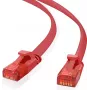 helos Ultra Slim plakans patch vads 20m UTP Cat 6 sarkans