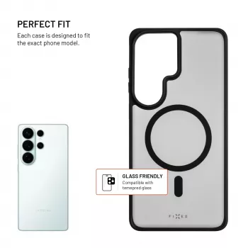 Fixed MagMisty | Aizmugurējais vāciņš | Samsung Galaxy S26 Ultra | Polikarbonāts/TPU | Melns