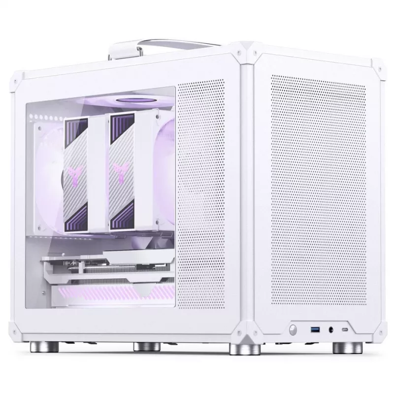 Jonsbo C6 MAX dators gadījums, mini korpuss, Micro-ATX, rūdīts stikls - Wei