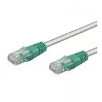 wentronic krosētais kabelis - RJ-45 (T) uz RJ-45 (T) - 5,0m - UTP - CAT 6 - Pelēks (68478)