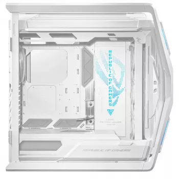 ASUS ROG GR701 Hyperion White, PC, Balts, ATX, EATX, micro ATX, Mini-ITX, Alumīnijs, Daudzfunkciju, Priekšpuse