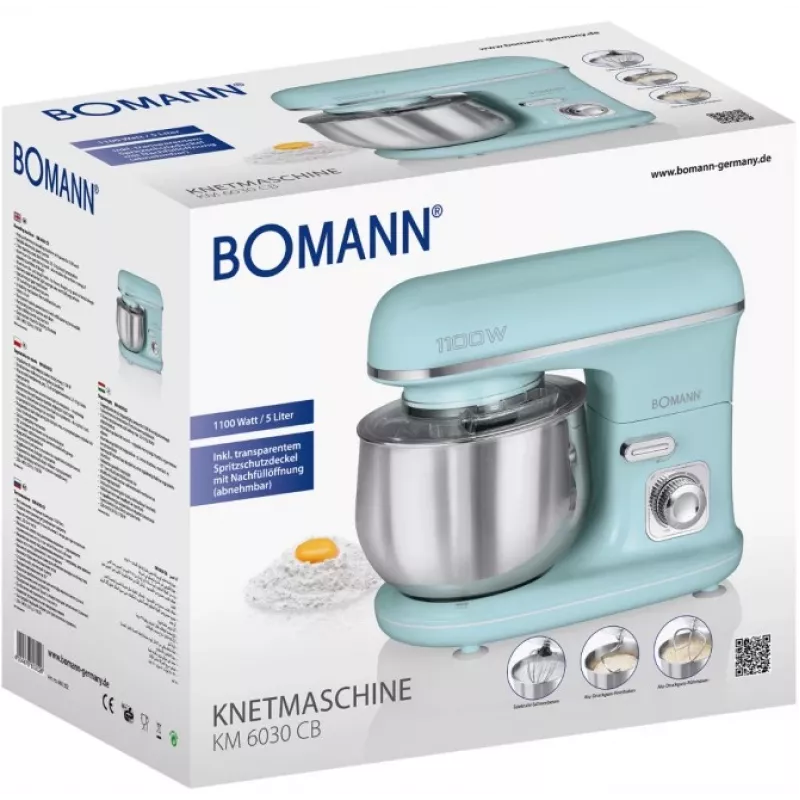 Bomann KM 6030 CB virtuves kombains 1100 W 5 L Piparmētru krāsa