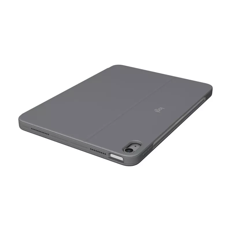 Logitech Combo Touch tastatūras maciņš iPad Air, QWERTY UK angļu, Smart Connector, pelēks