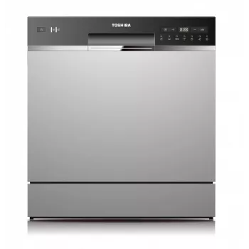 Iebūvējamā trauku mazgājamā mašīna Toshiba DW-08T2EE(S)-PL — 8 komplekti, F energoklase, 49 dB, 55×59×50 mm