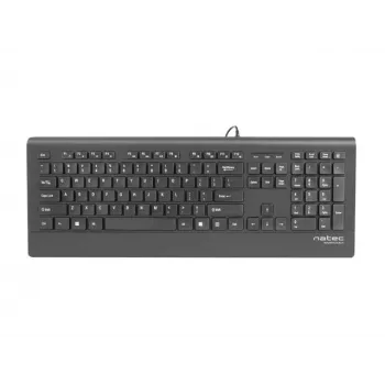 Natec Barracuda tastatūra - US izkārtojums - melna