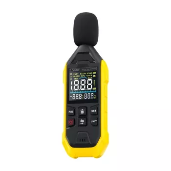 Skaņas līmeņa mērītājs Fnirsi FDM01 — digitālais trokšņa mērītājs, mērījumu diapazons 30–130 dB