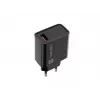 Natec Ribera NUC-2058 tīkla lādētājs, 18 W, 1x USB-A, līdz 3 A, Quick Charge 3.0, Samsung AFC, Huawei FCP/SCP, melns
