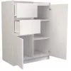 Kumode Top e shop 2D2S BIEL — 2 atvilktnes, balta, 700×400×970 mm, skaidu plātne