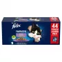 Slapjā kaķu barība Purina Nestlé Felix Fantastic Mix želejā multipakā 44 x 85 g, pieaugušiem kaķiem, bezglutēna