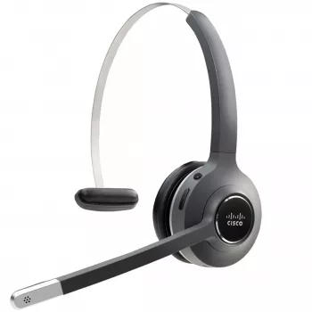 Cisco Headset 561, bezvadu vienas auss DECT austiņas ar vairāku avotu bāzes staciju, ASV un Kanādai, ogles pelēkā krāsā, 1 gada ierobežota atbildības garantija (CP-HS-WL-561-M-EU=)