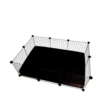 C&C Modular būris 3x2 110x75 cm jūrascūciņām, ežiem, melns