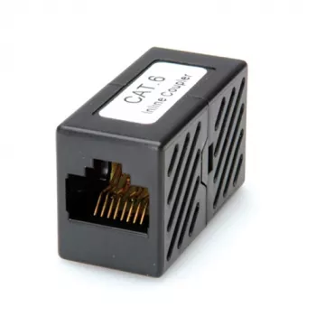 RJ-45 Modular Coupler ROLINE Cat.6 neekranēts melns