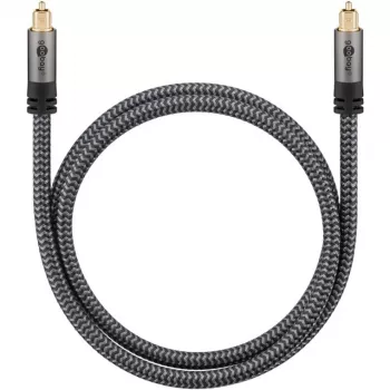 Plus Toslink kabelis (melns/sudrabs, 5 metri)
