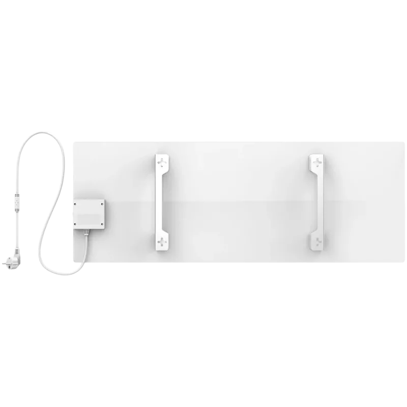 AENO Premium Eco Smart Sildītājs, 700W, Rūdīts stikls, Infrasarkanais+konvekcijas apkure, LED displejs, Kontaktdakša E/F, BALTS
