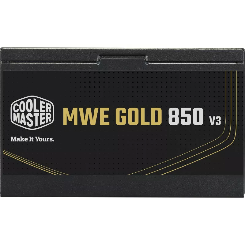 Cooler Master MWE Gold 850 V3 barošanas bloks 850W 80+ Gold nemodulārs ATX 3.1 ventilators 120mm garantija 5 gadi