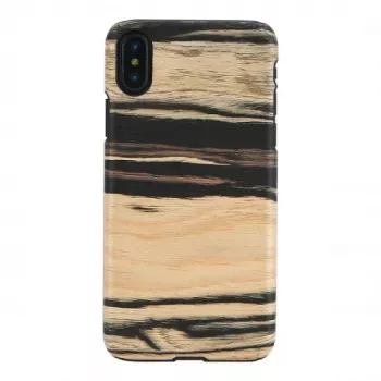Viedtālruņa maciņš man and wood iPhone X/XS — baltais melnkoks melns