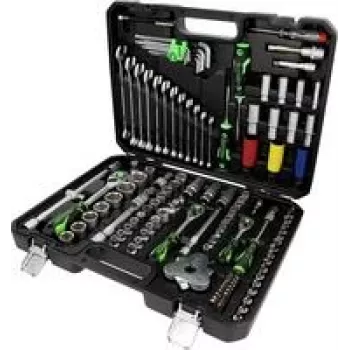 KS Tools 512.0132 uzgriežņu atslēgu komplekts ar 1/4 inch, 3/8 inch un 1/2 inch piedziņām