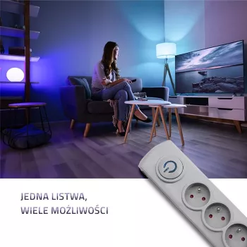 Pārsprieguma aizsargs Qoltec 50272 Pelēks 5 AC Kontaktligzdas 230V 3m