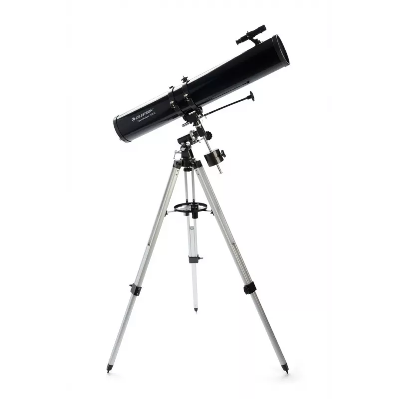 Celestron PowerSeeker 114EQ Refraktora teleskops 45x Melns