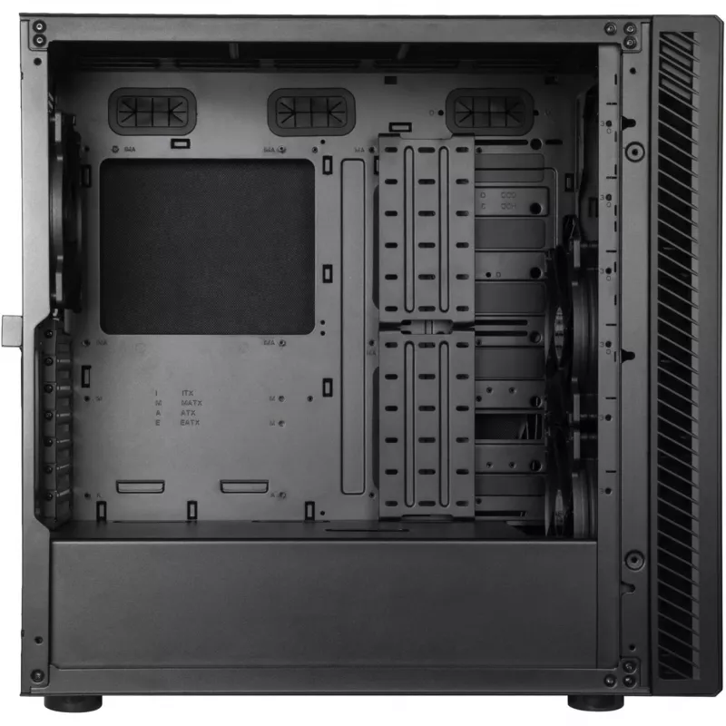 SilverStone SETA Q1 Midi Tower datora korpuss, melnā krāsā