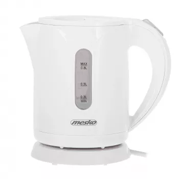 Mesko MS 1376 elektriskā tējkanna | 0,8 L | 850 W | balta