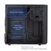 Akyga AK17BK Micro ATX korpuss, 2x USB 3.0, bez barošanas bloka, melns