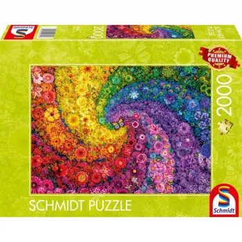 Colourful Blossom Swirl, Puzle 2000 gabali