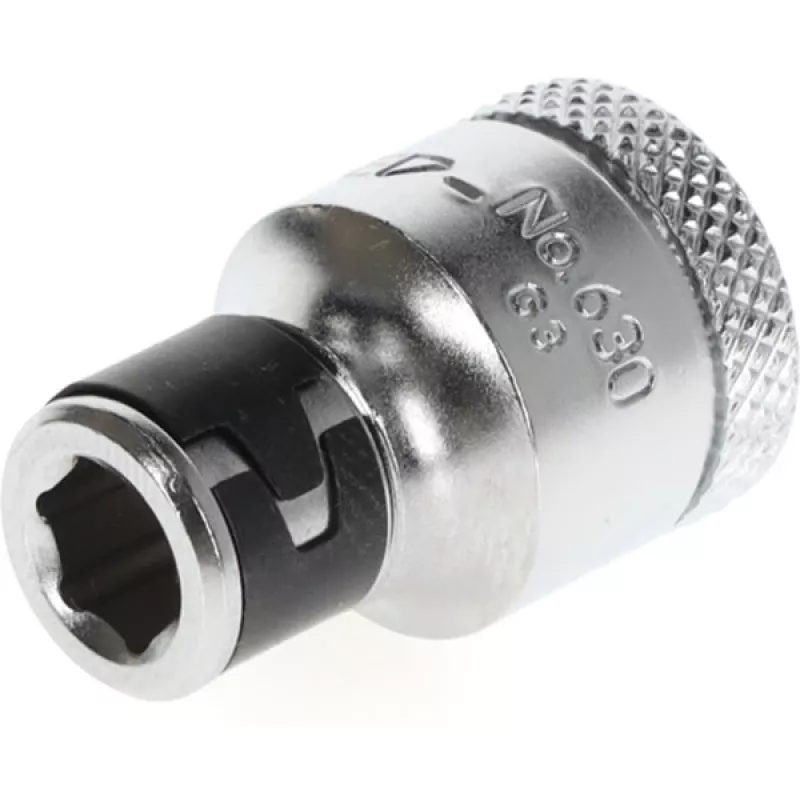 Gedore 1973312 bitu adapteris no 3/8″ kvadrāta uz 1/4″ sešstūri, hromēts