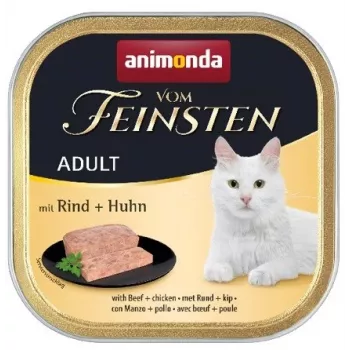 Animonda Vom Feinsten Adult Beef with chicken mitīga kaķu barība 100 g