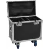 Flightcase Roadinger 2x TMH-B120 ar riteņiem — dubults rack tipa aizsargmaciņš divām TMH-B120 vienībām