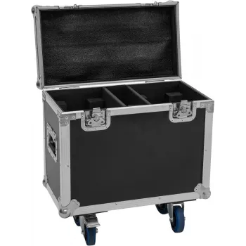 Flightcase Roadinger 2x TMH-B120 ar riteņiem — dubults rack tipa aizsargmaciņš divām TMH-B120 vienībām