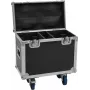 Flightcase Roadinger 2x TMH-B120 ar riteņiem — dubults rack tipa aizsargmaciņš divām TMH-B120 vienībām