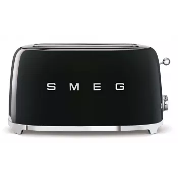 Smeg TSF02 Toaster 4 Slices - Melns/lakots/41x20.8x21.5cm/6 Cepšanas līmeņi/1500W