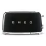 Smeg TSF02 Toaster 4 Slices - Melns/lakots/41x20.8x21.5cm/6 Cepšanas līmeņi/1500W