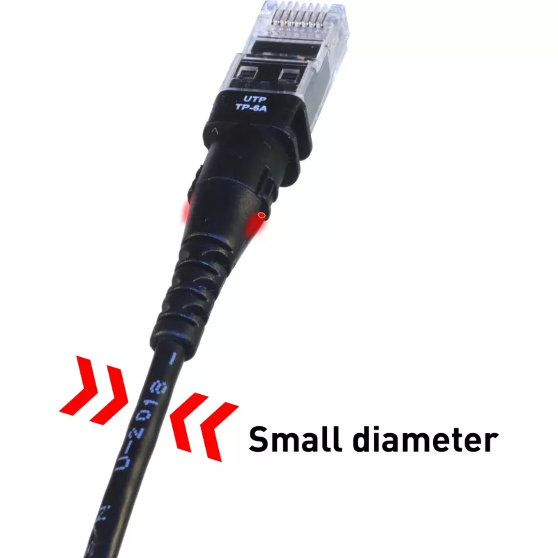 Tīkla kabelis PatchSee TP-6A-U/6 Black 1,8m Cat6a F/UTP