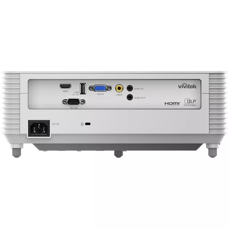 Vivitek DX330 1PI267 standarta attāluma datu projektors, 4000 ANSI lūmenu, DMD, XGA 1024x768, 3D, projekcijas attiecība 1,94–2,16:1, balts