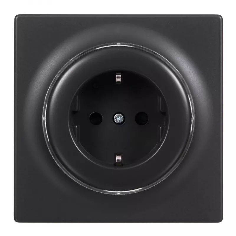 Fibaro FGWOF-011-8 kontaktdakša F tipa, 1 ligzda, 110–230 V, 50/60 Hz, melna