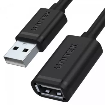 USB kabelis UNITEK Y-C447GBK 0.5m USB 2.0 Melns
