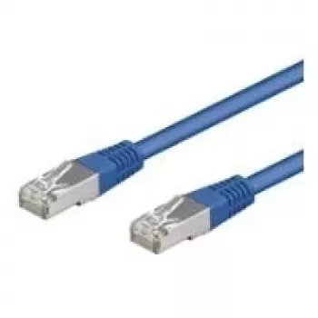 Wentronic Goobay CAT 5e Patch Kabelis, SF/UTP, Zils, 0.25 m - CCA Vara Maisījums (95203)