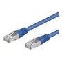 Wentronic Goobay CAT 5e Patch Kabelis, SF/UTP, Zils, 0.25 m - CCA Vara Maisījums (95203)