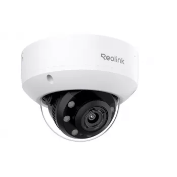 Kupolveida IP drošības kamera Reolink RP-PCV8MZ 4K UHD 3840×2160, 5x optiskais tālummaiņa, 2.7 mm fiksēts objektīvs, 108° H, vadu, sienas stiprinājums, iekštelpām/ārtelpām, balta
