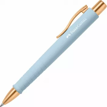 Faber-Castell 241186 Ievelkamā lodīšu pildspalva ar klipsi, gaiši zila