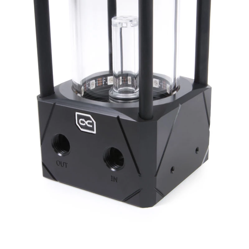 Ūdens bloks Alphacool 13327 Acetal Aluminium Melns Caurspīdīgs 5V RGB