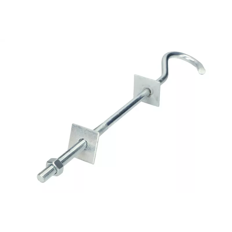 Āķis kabeļu stiprināšanai Extralink Hook M12 12/230mm Sudrabs