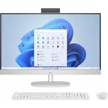 HP 27-cr0006ng AMD Ryzen™ 7 7730U 68,6 cm (27) 1920 x 1080 pikseļi 16 GB DDR4-SDRAM 1 TB SSD All-in-One PC Windows 11 Home Wi-Fi 6 (802.11ax) Balts (8Y3Q4EA#ABD)