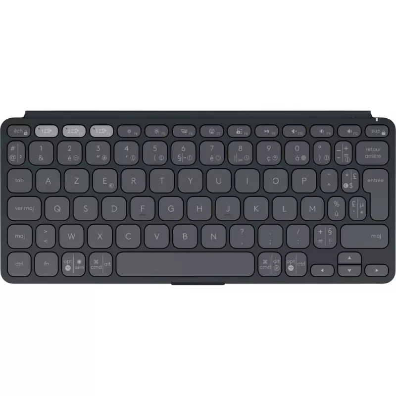 Logitech Keys-To-Go 2 klaviatūra Universāla Bluetooth AZERTY Franču Grafīta